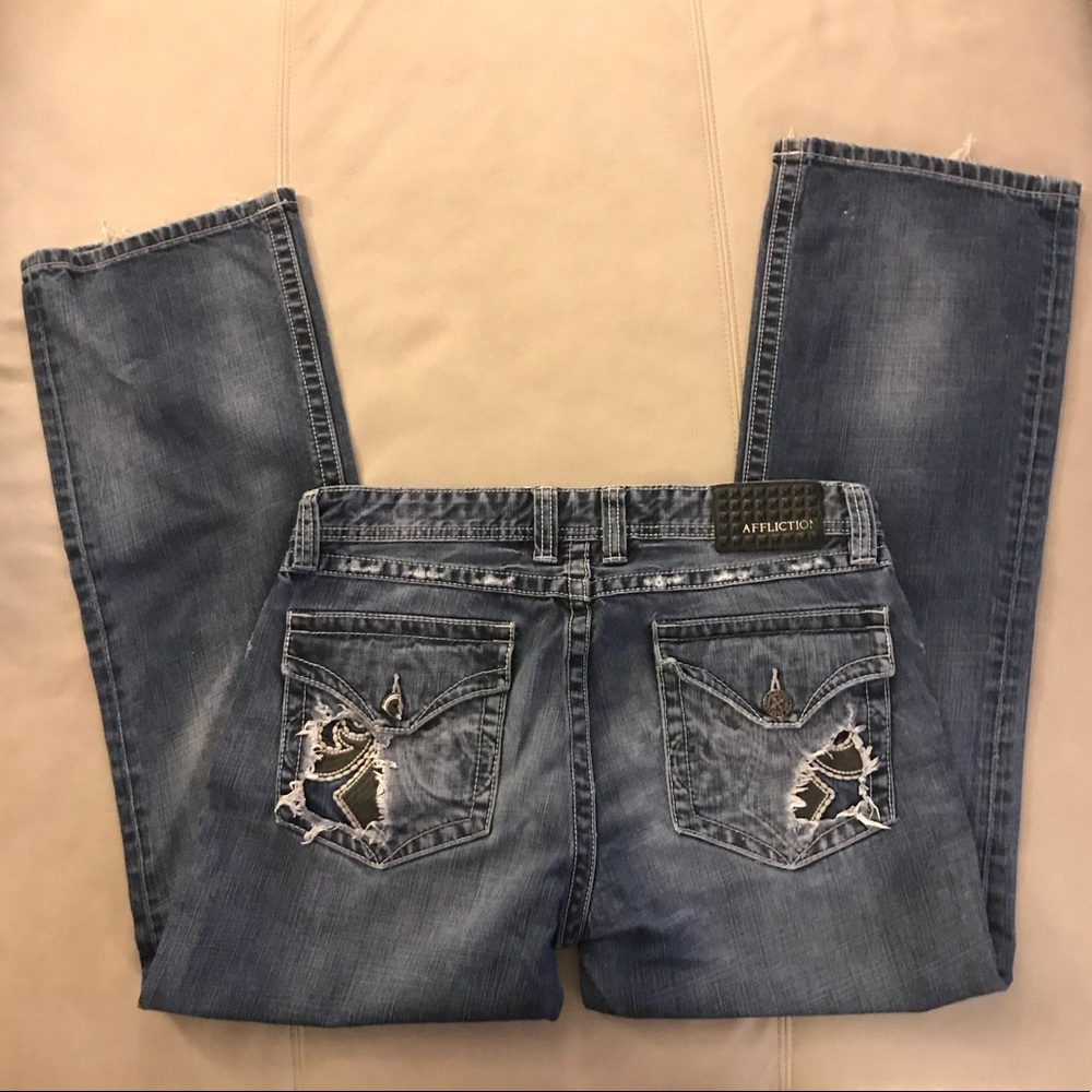 Affliction Los Angeles Cooper Relaxed Boot Jeans